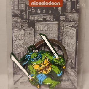 Leonardo Teenage Mutant Ninja Turtles Metal Keychain
